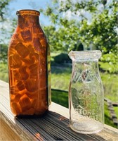 Midland,Michigan Bottle, We Serve All Amber Quart
