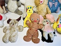 Lot of Vintage Plush Toys, all were stored in a