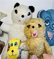 Lot of Vintage Plush Toys, all were stored in a