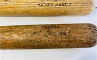 Mickey Mantle, Ernie Banks, George Kell Bats, 3