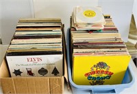 Records, Box and Tote full, Elvis, John Denver,
