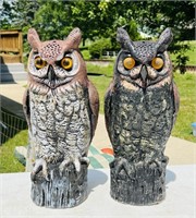 2 Plastic Owls, 1990,