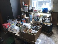 Shelf Full of Findings Screws, Washers & More
