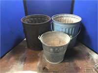 2 Ash Buckets & Well Water Pail