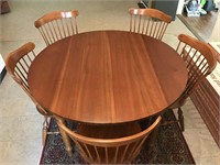 Cherry Table & 6 Chairs by Nichols & Stone
