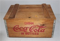 vintage wooden Coke box crate