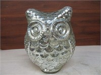 10" Mercury Glass owl