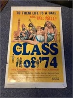 The Class of ‘74 vintage movie poster --27x41