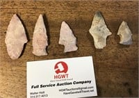 5 arrowheads