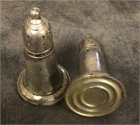 Weighted sterling salt and pepper shakers