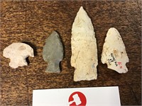 4 arrowheads