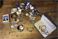 Costume jewelry, Blues and Cardinals cards