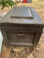 Wood Storage Box (Items Included) 33 1/2” x 18