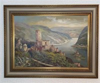 Neuschwanstein Castle Oil On Canvas Painting