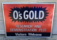Vintage O’s Gold Metal Sign