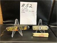 3- Knives, Coca Cola, Space Ship Jack Knife, Ideal