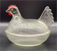 Indiana Glass Hen On A Nest