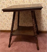 Antique Spindle Leg Parlor Table
