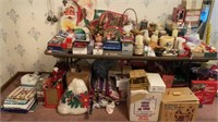 Large Vintage Christmas Decor Grouping