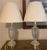 (2) Crystal Lamps