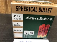 LELLIER & BELLOT 25 shells, 410x 2 1/2 in,