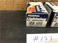 22 Long Rifle, 3- Boxes Federal Lightening