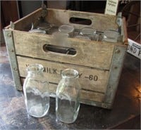 1960's Milk Crate 12 Bottles