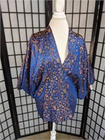 Vintage Silk Embroidered Asian Ladies Jacket