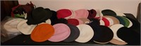 Large Lot Assorted Wool Berets