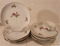 Vintage Floral Luncheon Sets Not Marked