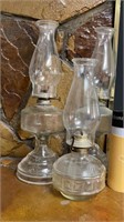 Glass Oil Lamps and Oil