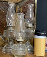 Glass Oil Lamps and Oil