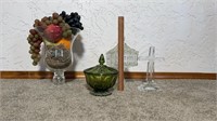 Glass Dishes, Vase, Cross