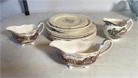 Vintage Plates and Creamers