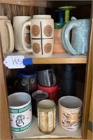 2 Shelves of Mugs