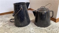 Speckled Enamelware Coffee Pots