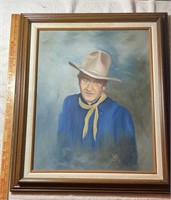 John Wayne Oil on Canvas