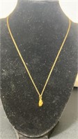 Gold nugget necklace