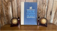 Bookends and "These United States" Book