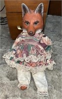 Ceramic Fox Doll