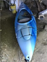 Pelican Sit- Down In Kayak and Cavpro Paddle