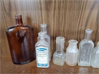 Vintage Medicine, Liquor, & asst. Bottles