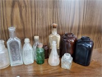 Vintage Medicine, Liquor, & asst. Bottles