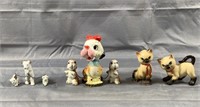 Lot of Small Porcelain Cats & Dogs
