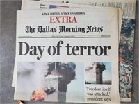 September 11th Newspapers & Memorial Items