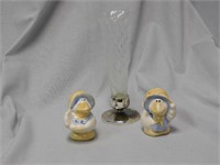 Salt and Pepper Shakers and Vase