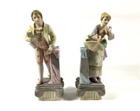 (2) Lipper & Man Porcelain Figurines