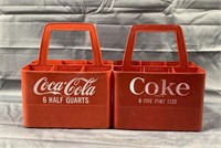 2 Vintage Plastic Coca-Cola Crates