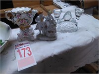 Bowls, Candleholders, Figurines, Cups & Saucers