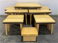 (10) Assorted Display Tables
